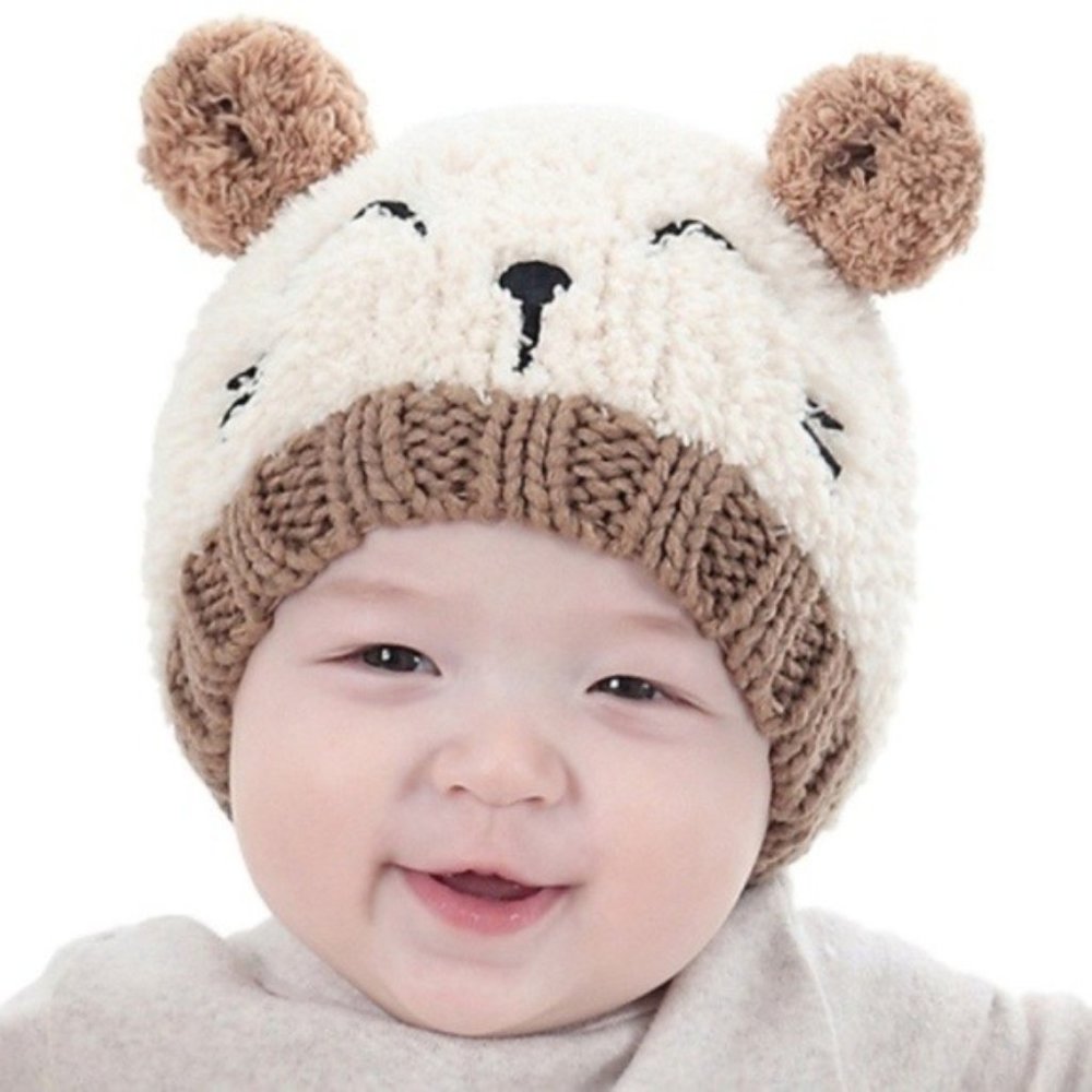 Adorable Bear Baby Winter Hat